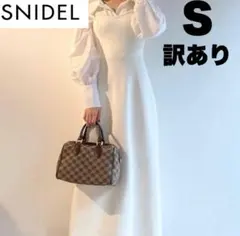 スナイデル　オーバーシャツドッキングニットワンピ レディース　ホワイト　S