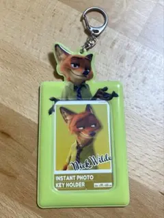 ディズニー ズートピア ニック・ワイルド カードホルダー キーホルダー