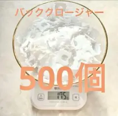 【500個】バッククロージャー 白 プラスチック 匿名配送 パンの留め具