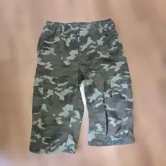 カモフラージュ柄 カーゴハーフパンツ M