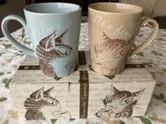 【未使用】わちふぃーるどWACHIFIELD  ダヤンジタンマグカップ２個セット