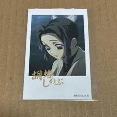 鬼滅の刃　無限城編　柱カフェ　胡蝶しのぶ　箔押し　チェキ　ブロマイド　レア 鬼滅の刃 無限城編 柱カフェ 胡蝶しのぶ 箔押し チェキ ブロマイド
