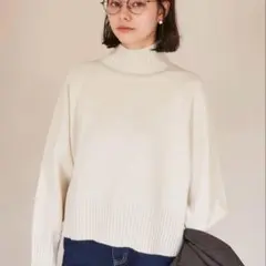 【美品】ロペピクニック　ハイネックラグランニットプルオーバー
