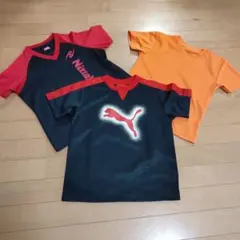 キッズ Tシャツ プラシャツ 速乾 130 3枚セット