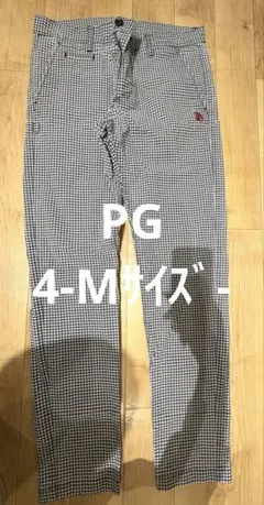 チェック柄スリムフィットパンツ