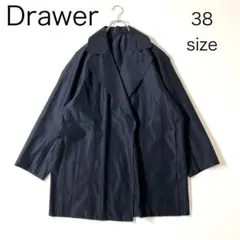 3730【極美品】ドゥロワー ジャケット　オーバーシルエット ネイビー 38のサムネイル