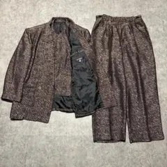 ‼️ド派手‼️カジュアルスーツ　ゆったり体型　M セットアップ　スリーピース　個性的