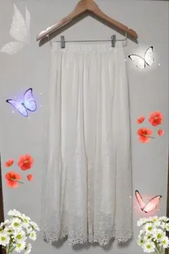 earth music&ecology 花柄 チュールスカート