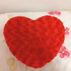 姫系 ガーリー 赤 Rose Heart クッション