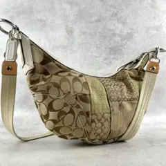 入手困難✨ コーチ coach ショルダーバッグ パッチワーク シグネチャー