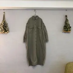✿JOURNAL STANDARD✿綾ダンプミリタリーワンピース カーキ 日本製