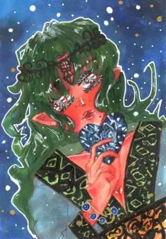 【自作イラスト】蒼とエルフ
