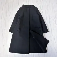 トゥモローランドコレクション ロングコート ウール ブラック 34