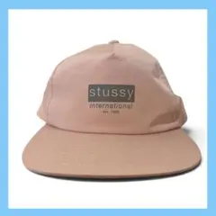STUSSY ブロックロゴ ストリート Y2K archive ピンク キャップ