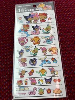 【正規品】日焼けキティ サンリオキャラクターズ4サイズステッカー