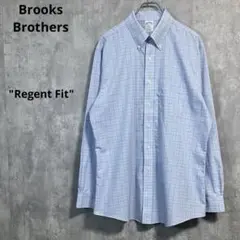 Brooks BrothersボタンダウンシャツLリージェントフィット　チェック