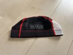 ［着用回数少なめ］MEGALOS 水泳帽 黒 LLサイズ 記名なし
