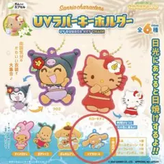 サンリオキャラクターズ UVラバーキーホルダー　シナモロール