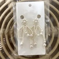 再値下げ！✨新品！✨　未使用　Noela パールリボンピアス✨
