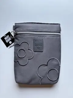 【マリークワント】　MARY QUANT スマホショルダーポーチ　グレー　タグ付