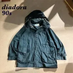 90sdiadoraマウンテンパーカージャケットナイロンフーディ中綿アウトドア