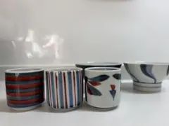 砥部焼　梅山　飯碗 湯呑み 5点セット 陶磁器のサムネイル