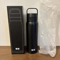 ユニクロ 2025感謝祭ノベルティ 炭酸対応ステンレスボトル ブラック