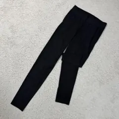 ユニクロ カジュアル シンプル スポーティー リブレギンスパンツ ストレッチ S