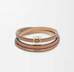 【美品】LOEWE ツイスト バングル（カーフ）