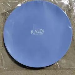 KALDI COFFEE FARM メラミンプレート ライトブルー　未使用のサムネイル