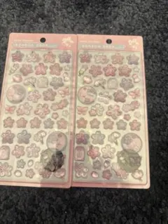 【新作】ボンボンドロップシール　和柄　桜　新品未開封 2枚セット