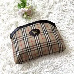 美品 Burberry Blue Label ポーチ ノバチェック アクセサリー - メルカリ