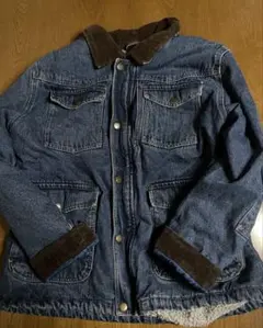 ラングラーWranglerデニムジャケット襟コーズ裏ボア カバーオール