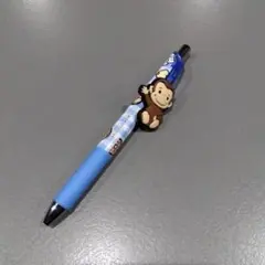 ☆新品、未使用☆おさるのジョージ　ボールペン　ブルー