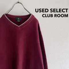 古着 “CLUB ROOM” V Neck Knit / ワインレッド ニット