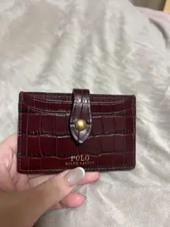 POLO RALPH LAUREN バーガンディ カードケース