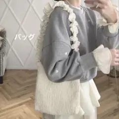 many shirring bag メニーシャーリングバッグ アイボリーのサムネイル