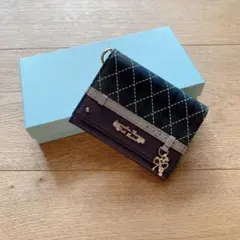 新品　サマンサ　パスケース　アーガイルチェック柄　グリーン　5316