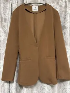 ナノユニバース　ブラウンジャケットとパンツのセットアップ