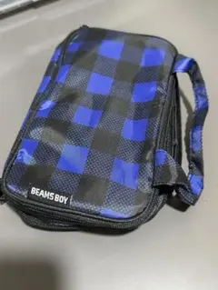 beams boy ポーチ　チェック柄