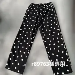 水玉模様ウエストゴムパンツ M