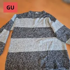GU ストライプニットセーター Lサイズ