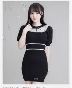 niceclaup レースミニニットワンピース Lace Collection - メルカリ