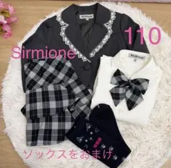 女の子 フォーマルスーツ 110 卒園式 入学式 セットアップ チェック リボン