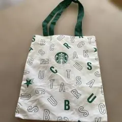 期間限定お値下げStarbucks トートバッグ ホワイト グリーン