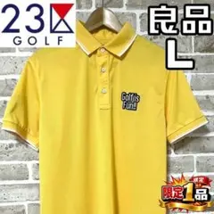 【早い者勝ち✨】23区ゴルフ メンズ 半袖 ポロシャツ Lサイズ イエロー系のサムネイル