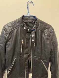 H&M 黒 ライダースジャケット XS