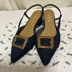 美品 Le Talon ルタロン バックル サンダル ミュール 24.5のサムネイル