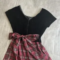 【7010様】チェックワンピースのサムネイル