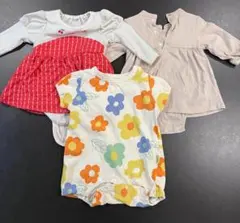 【女の子 春夏服 まとめ売り 70サイズ 3点セット】